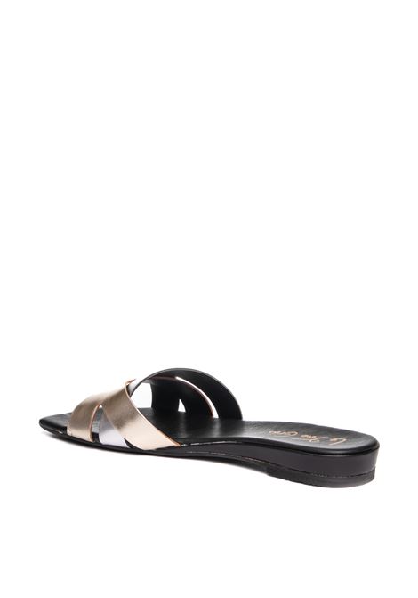 Silver delta sandal LE FOIE GRAS | DELTALAM-ARGENTO